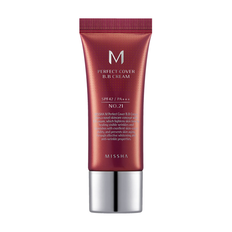 BB-крем для обличчя Missha M Perfect Cover BB Cream SPF 42 / PA +++, 21 Light Beige, 20 мл